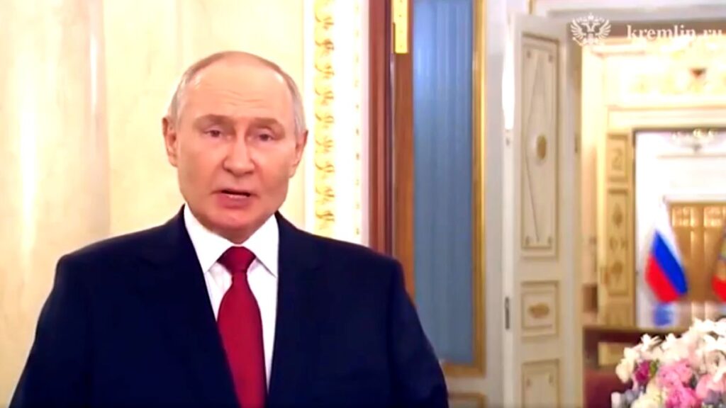 A video of Russian President Vladimir Putin, coughing and unable to speak, was leaked and ended up on social media