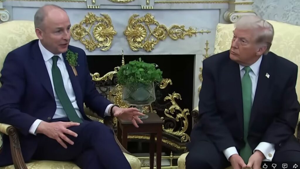 Donald trump and Micheal Martin