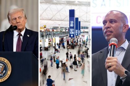 Donald Trump’s decision to deploy ICE agents at airports is drawing scrutiny.