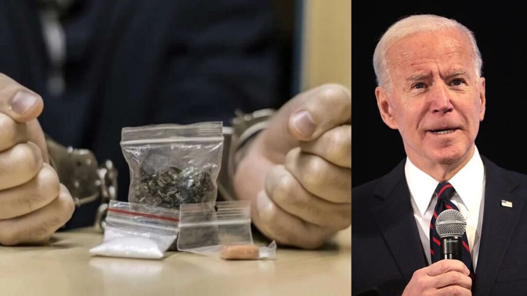 A drug dealer released under Joe Biden’s clemency program has been rearrested months later on new federal drug charges. (left- thewebsterlawoffice) and (right- Flickr/Gage Skidmore).
