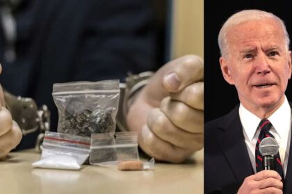 A drug dealer released under Joe Biden’s clemency program has been rearrested months later on new federal drug charges. (left- thewebsterlawoffice) and (right- Flickr/Gage Skidmore).