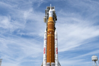 NASA’s Artemis II SLS (Space Launch System) rocket and Orion spacecraft