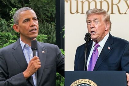 Barack Obama and Donald Trump