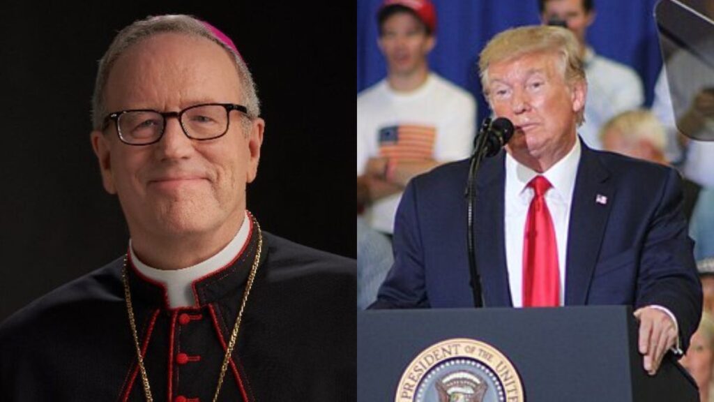 Bishop Robert Barron and Donald Trump