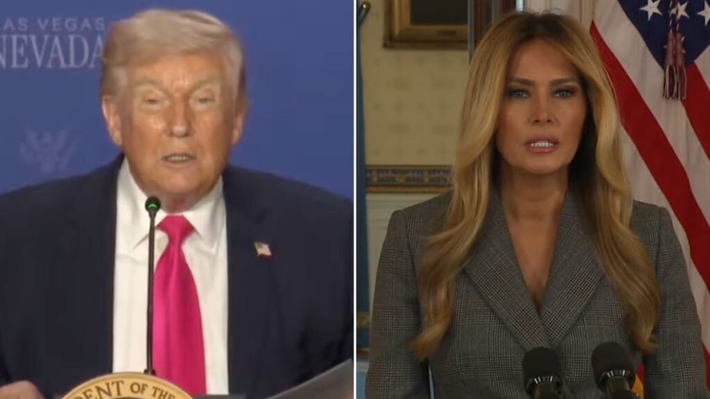 Donald Trump confirms he knew about Melania's Epstein statement.