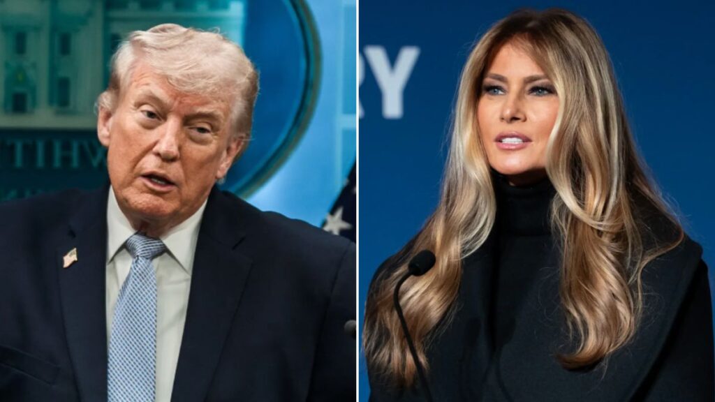 Donald Trump introduced Melania Trump as a movie star from Hollywood to a child at Easter.