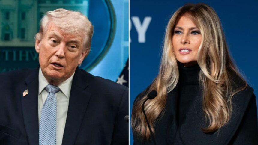 Donald Trump introduced Melania Trump as a movie star from Hollywood to a child at Easter.