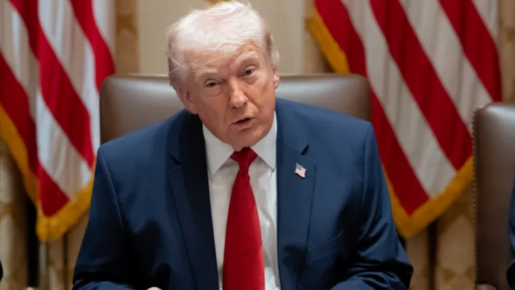 Donald Trump pictured during an event.