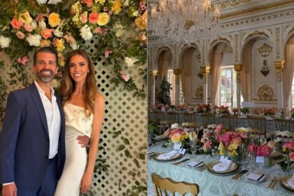Donald Trump Jr. and Bettina Anderson celebrating bridal shower at Mar-a-Lago. without Melania Trump
