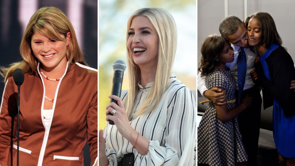 First Daughters are always under the glare of press cameras