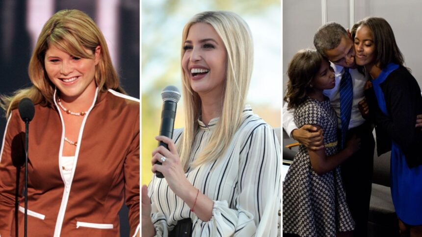 First Daughters are always under the glare of press cameras