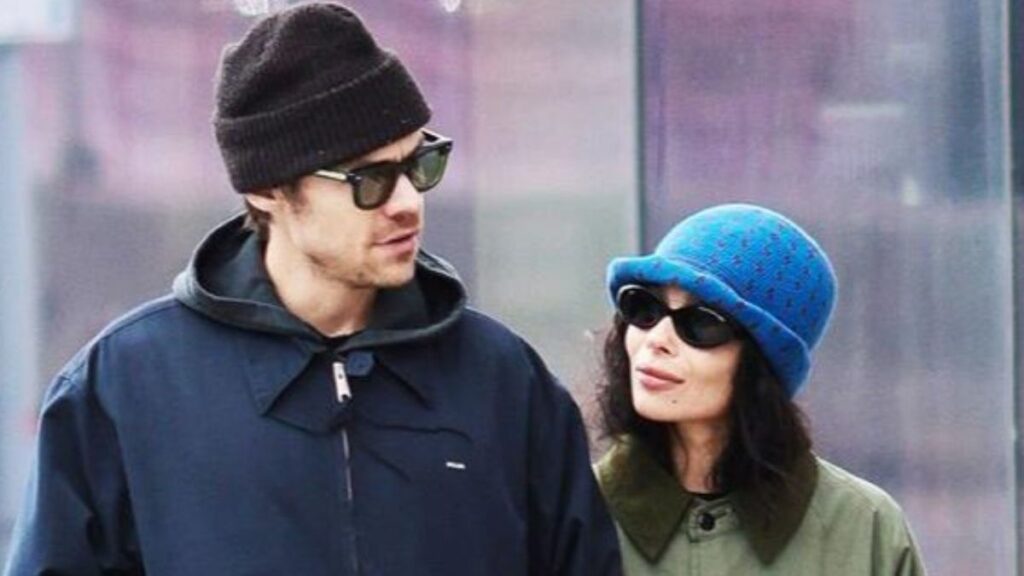 Harry Styles and Zoë Kravitz’s romance heats up with engagement buzz and insider claims about their chemistry. (Instagram/@harpersbazaarus).