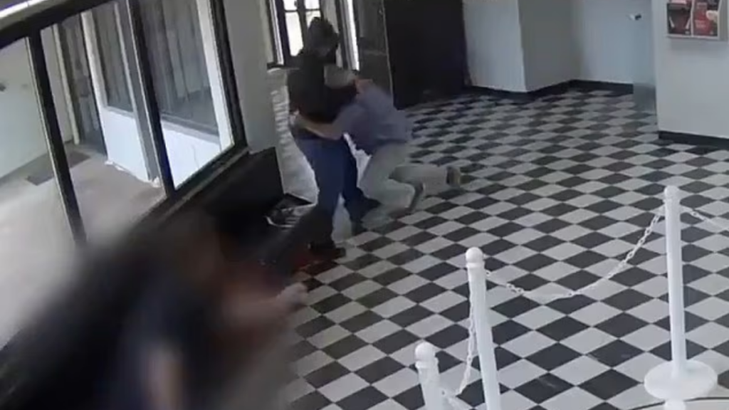 Oklahoma high school principal tackles gunman to save students.