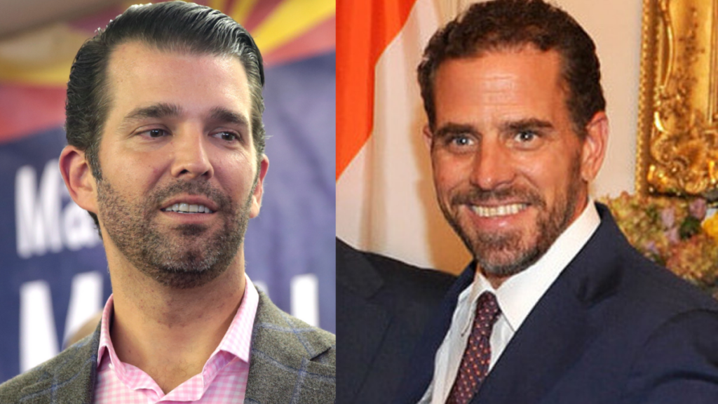 Hunter Biden is broke, allegedly left America, and challenging Donald Trump Jr. to a cage fight.