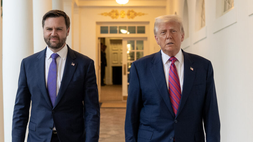 United States President Donald Trump and Vice President JD Vance