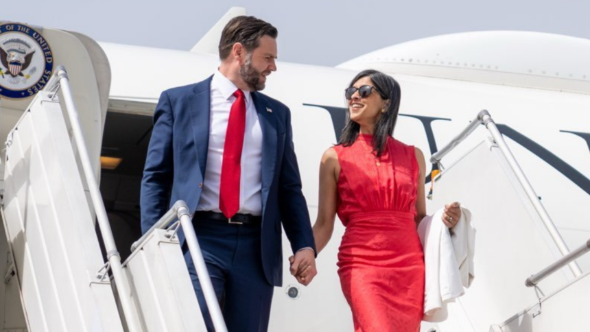 Usha Vance photographed with JD Vance