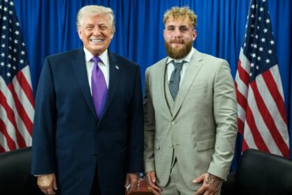 Jake Paul suggested Donald Trump and his son Barron should be fighting on the front lines.