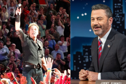 Jimmy Kimmel lashes out at Donald Trump over Bruce Springsteen concerts comments.