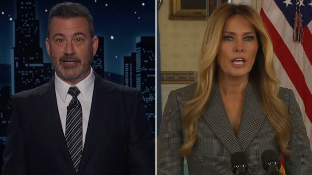 Jimmy Kimmel broke down Melania Trump's Epstein statement after the bombshell email went viral online.