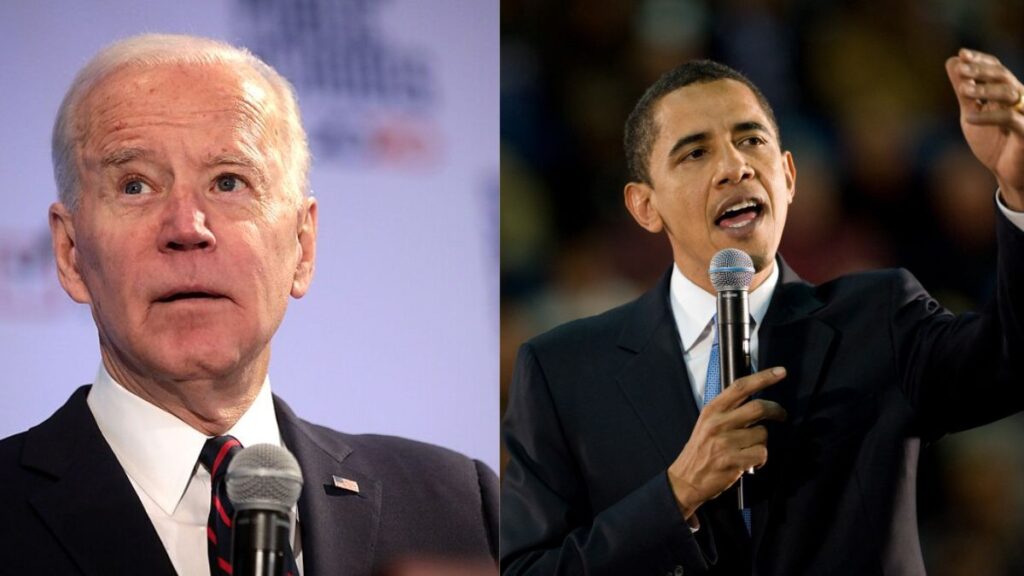 Joe Biden’s joke comparing a man to Barack Obama during an university event sparked mixed reactions online. (left- Flickr/Gage Skidmore) and (right- pxhere).