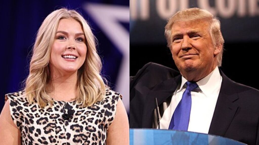 Karoline Leavitt and Donald Trump
