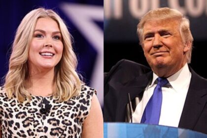 Karoline Leavitt and Donald Trump