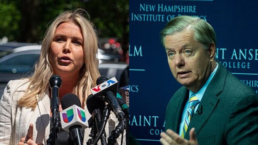 Karoline Leavitt and Lindsey Graham