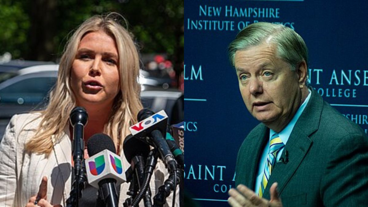 Karoline Leavitt and Lindsey Graham