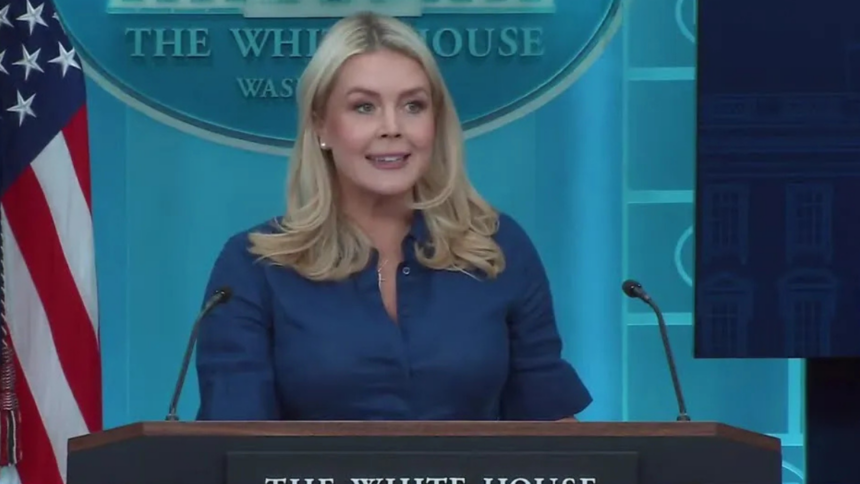 Karoline Leavitt addressed the press over the recent ceasefire.