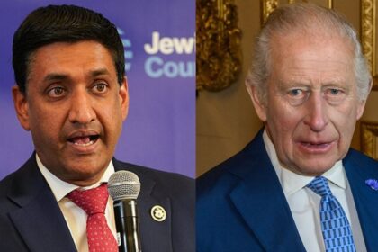 Rep. Ro Khanna (L) called out King Charles’ (R) decision to not meet with Jeffrey Epstein’s survivors. (Image Credit: Jewish Democratic Council of India/ Wikimedia Commons (CC 2.0); The Trump White House/ Wikimedia Commons)