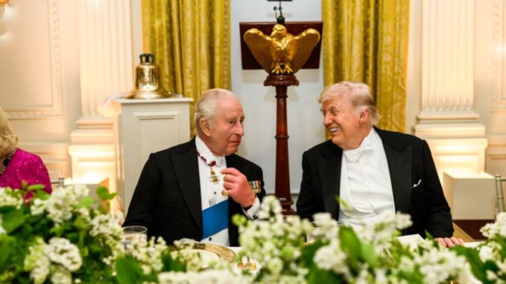 King Charles takes a light jab at Trump’s ballroom project