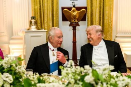 King Charles takes a light jab at Trump’s ballroom project