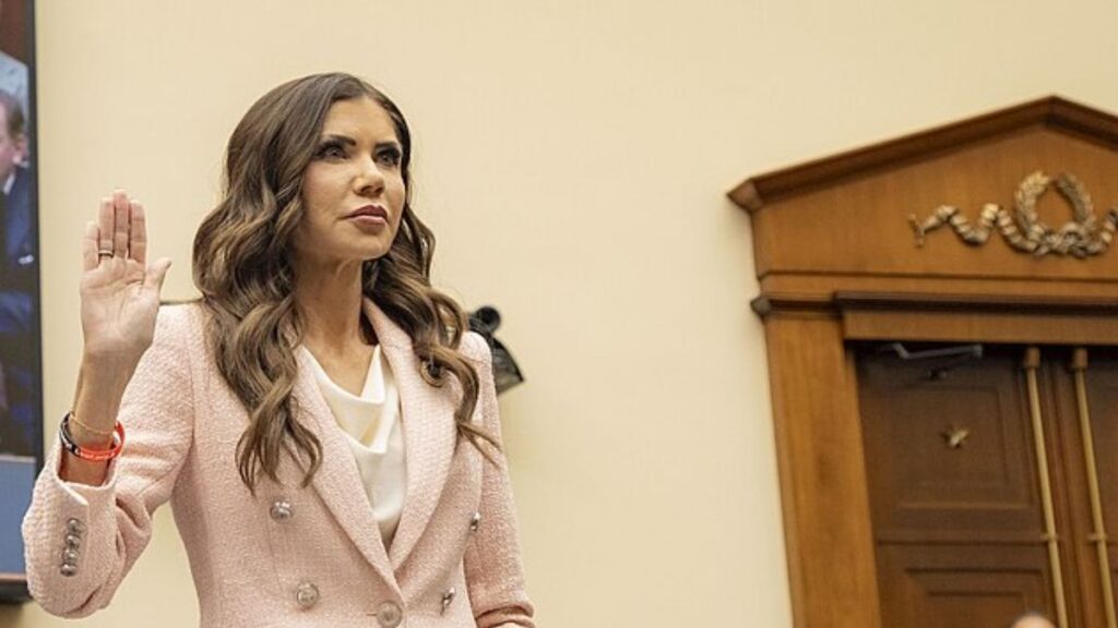 Kristi Noem hasn’t vacated the military residence