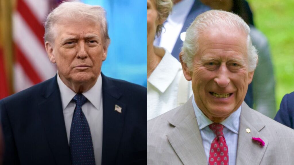 Lip Reader analyzes Donald Trump’s throwback moment with King Charles ahead of U.S. visit. (left- X/@WhiteHouse) and (right- Wikimedia Commons/ Hayden Soloviev).