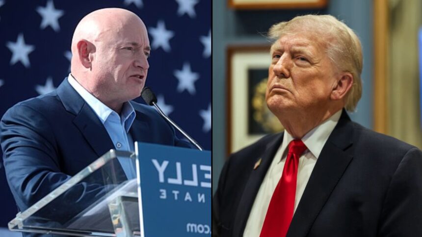Mark Kelly called Donald Trump's presidential behavior on X Unhinged.