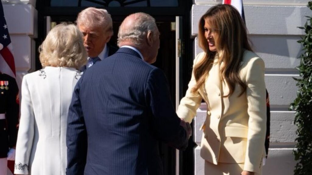 Melania Trump and King Charles