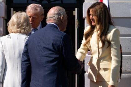 Melania Trump and King Charles