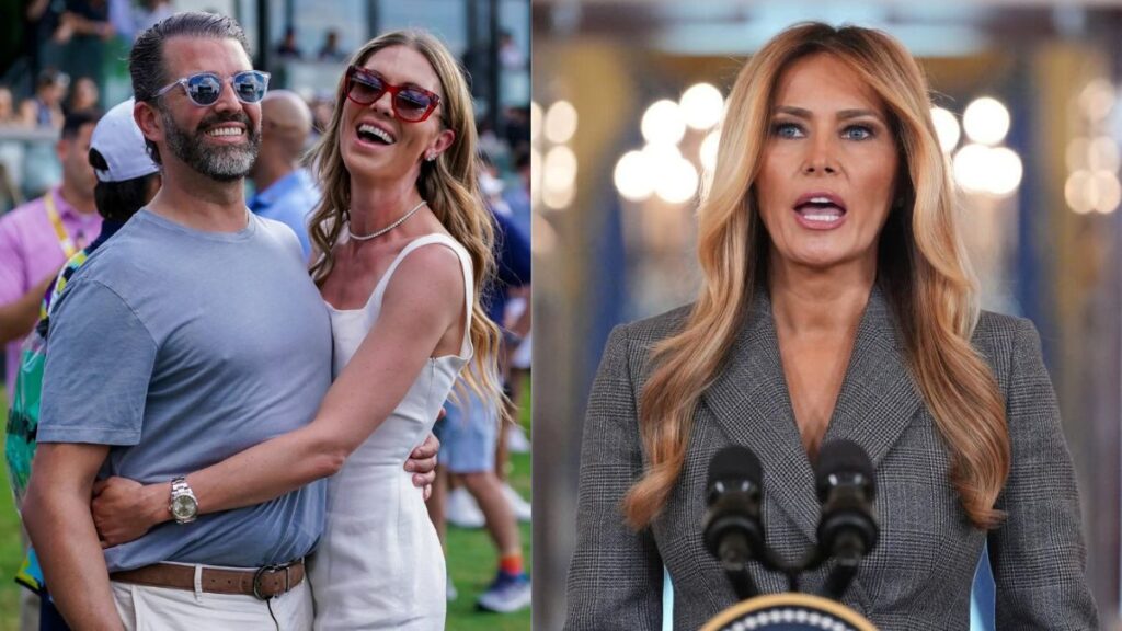 Melania Trump is facing fresh scrutiny for not attending Don Jr.'s pre-wedding party