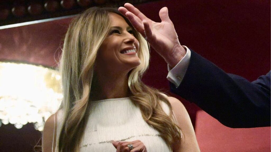 Melania Trump smiling her smile