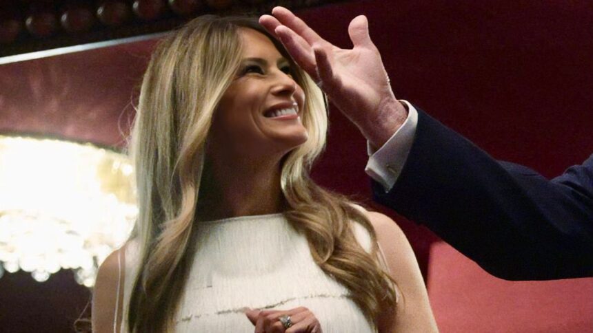 Melania Trump smiling her smile