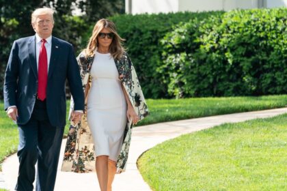 Melania Trump’s roundtable appearance raises questions amid Donald Trump’s poll struggles. (Credits: Flickr/ Trump White House Archive).