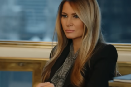 Melania Trump in a still from her movie.