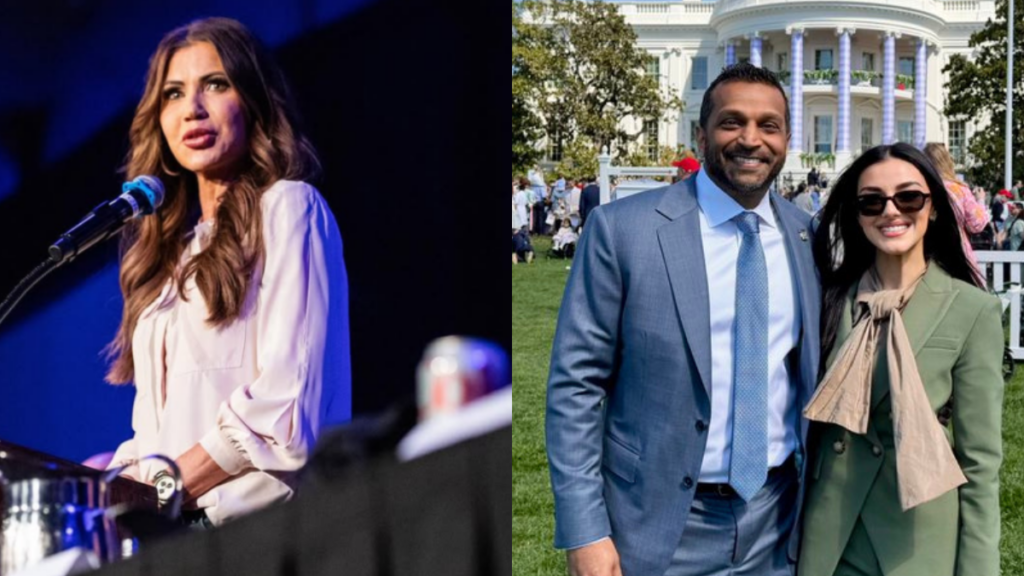 Kristi Noem skipped the event, and Kash Patel attended with his girlfriend.