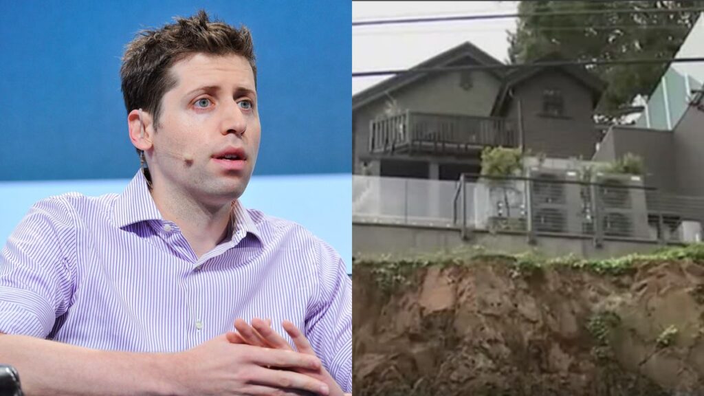 OpenAI CEO Sam Altman’s San Francisco home targeted again, two arrested. (left- via Flickr) and (right- Instagram/@arizonasfamily).