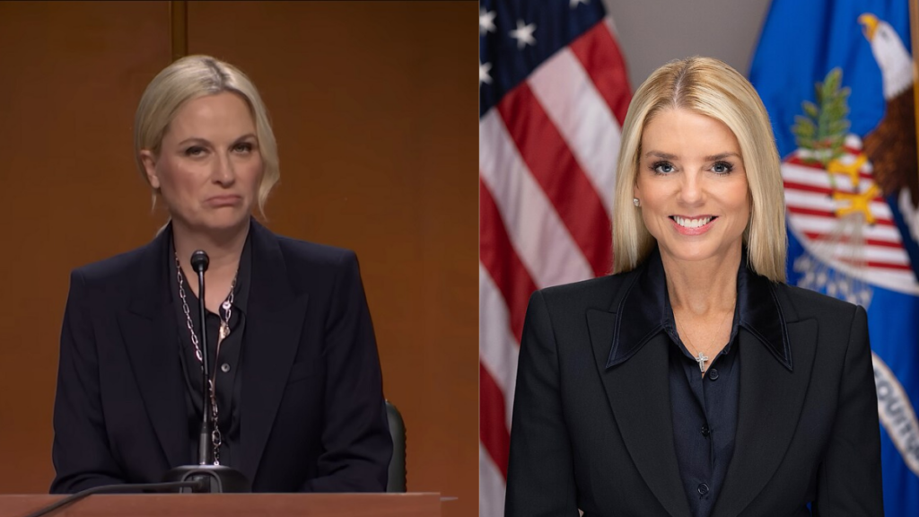Pam Bondi lambasted on 'SNL' by Amy Poehler in cold open.