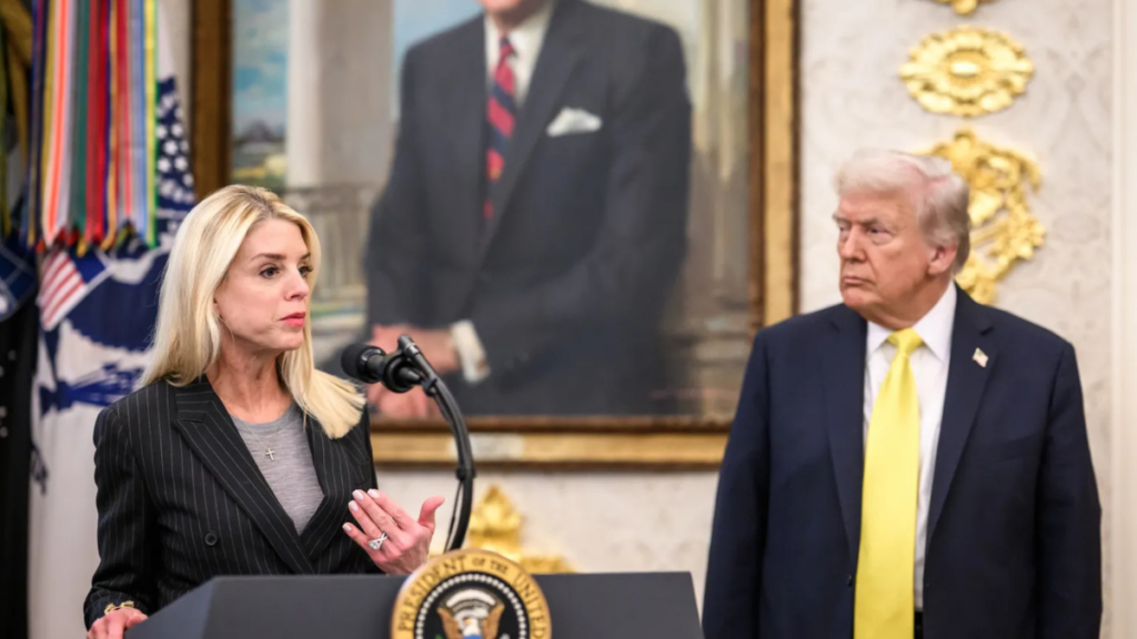 Donald Trump fired Pam Bondi on April 2