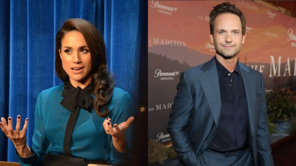 Patrick J. Adams opens up about Meghan Markle’s on-set habit in ‘Suits’ throwback. (left- Flickr/Genevieve) and (right- Instagram/@patrickjadams).