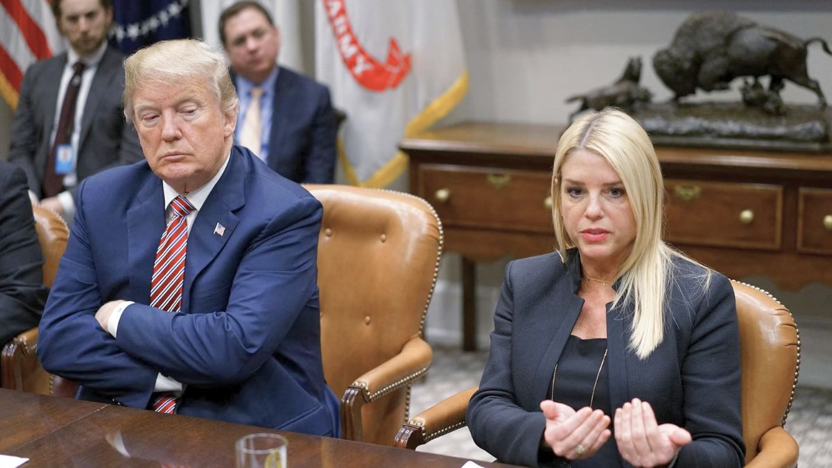 Reports about Attorney General Pam Bondi say that Trump is considering her dismissal
