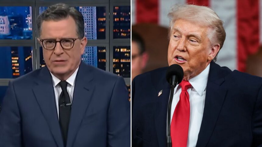 Stephen Colbert had an optimistic response to Donald Trump's chilling threat.