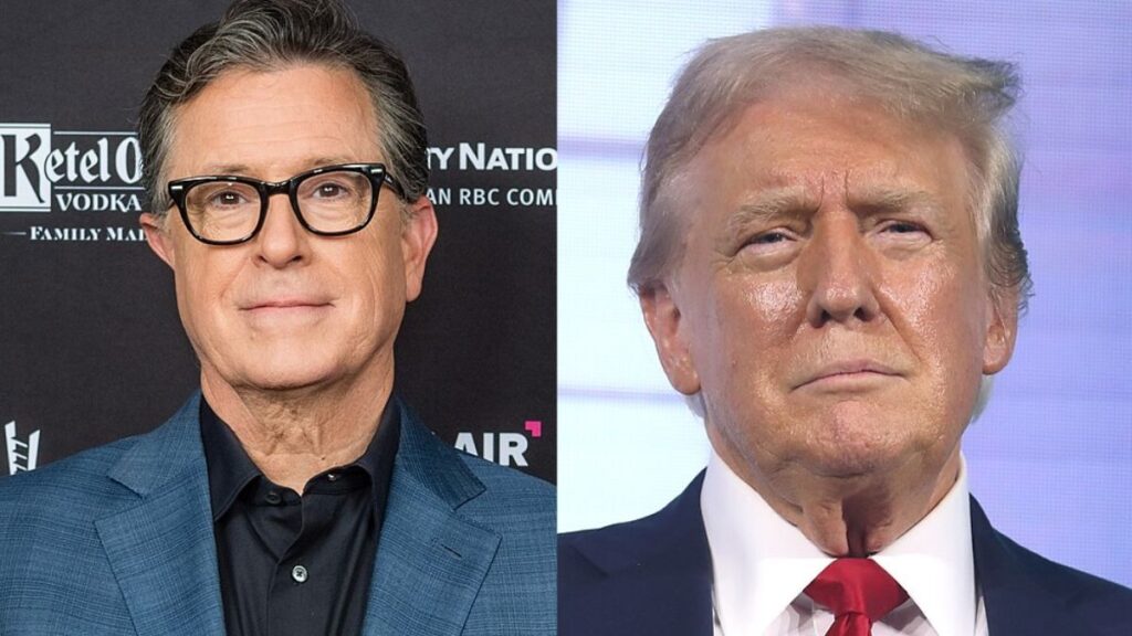 Stephen Colbert took a jab at Donald Trump excuse for Jesus photo